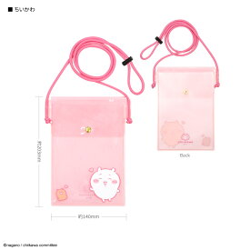 【公式】ちいかわ IIIIpocket Clear スマートフォンポーチ ハチワレ うさぎ モモンガ スマホポーチ クリアポーチ クリアバッグ クリアポシェット ミニ ポーチ バッグ お財布 ショルダー ポシェット クリア 透明 ピンク ブルー イエロー パープル かわいい