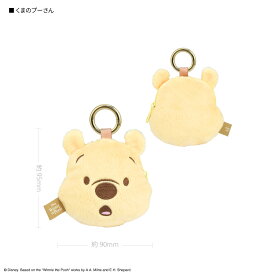 【公式】ディズニーキャラクター ／ イヤホンマルチポーチ ディズニー ベイマックス マリー プーさん スティッチ イヤホンポーチ マルチポーチ イヤホンケース 小物ケース 小物入れ AirPodsケース ぬいぐるみ グッズ カラビナ キーホルダー 白 ホワイト 青 黄色 かわいい