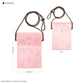 【公式】サンリオキャラクターズ IIIIpocket Clear スマートフォンポーチ サンリオ スマホポーチ クリアポーチ クリアバッグ クリアポシェット ミニ ポーチ バッグ お財布 ショルダー ポシェット クリア 透明 キティちゃん マイメロ クロミ シナモン 可愛い