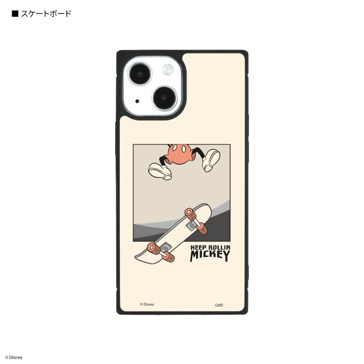 楽天市場 ディズニーキャラクター Iphone13 Mini 12 Mini対応スクエアガラスケース グルマンディーズ楽天市場店
