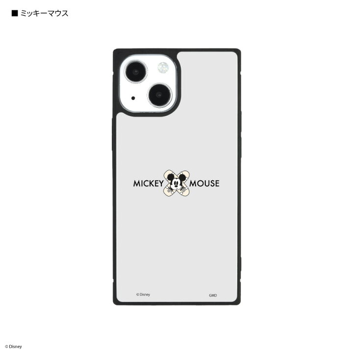楽天市場 ディズニーキャラクター Iphone13 Mini 12 Mini対応スクエアガラスケース グルマンディーズ楽天市場店
