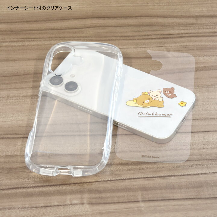 楽天市場】【公式】リラックマ iPhone16 対応 クリスタルクリアケース 