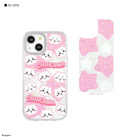 【公式】ちいかわ Camera Frame iPhone 15 / 14 / 13 対応 ケース カメラフレームケース ハチワレ うさぎ モモンガ カバー iPhone15 iPhone14 iPhone13 スマホケース インナーシート クリア 透明 クリアケース アイフォン ピンク ブルー イエロー パープル