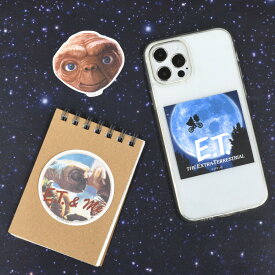 【公式】E.T. モバイルステッカー ET シール スマホアクセサリ スマホ ステッカー デコレーション スマートフォン タブレット iPhone アイフォン ipad アイパッド android アンドロイド Galaxy ギャラクシー ブルー ホワイト 青 白 映画 ユニバーサル キャラクター グッズ