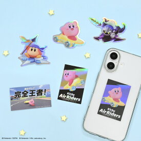 【公式】4月下旬発売予定　カービィのエアライダー キャラスタムステッカー エアライダー カービィ ワドルディ メタナイト ワープスター シール ステッカー スマホアクセサリ 虹色 オーロラ 可愛い スマホグッズ モバイルグッズ 任天堂 ニンテンドー