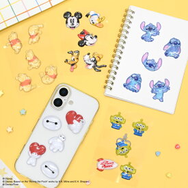 【公式】ディズニーキャラクター、ピクサーキャラクター ／ bubble pop ディズニー シール ステッカー バブルポップ ドロップシール ぷっくりシール ぷくぷく ボンボン シール交換 立体シール ミッキー ミニー スティッチ ベイマックス プー 可愛い
