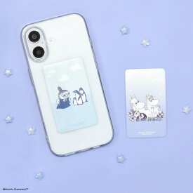 【公式】ムーミン スマ冷え Premium 吸熱シート シール ステッカー スマホアクセサリ リトルミイ スノークのおじょうさん パープル ブルー スマートフォン アイフォン iPhone アンドロイド android タブレット iPad 薄型 動画 ゲーム 夏 暑さ対策 かわいい