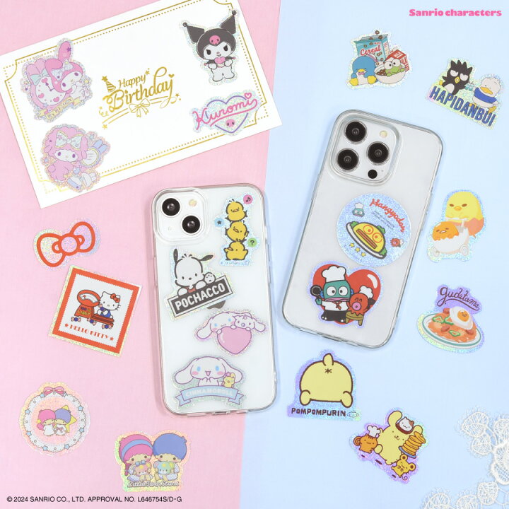 楽天市場】【公式】サンリオキャラクターズ モバイルステッカー スマホ 