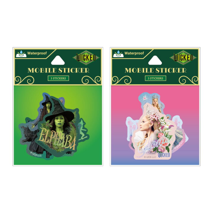 楽天市場】【公式】WICKED モバイルステッカー スマホグッズ モバイル ウィキッド グリンダ チャーム & モバイルステッカー