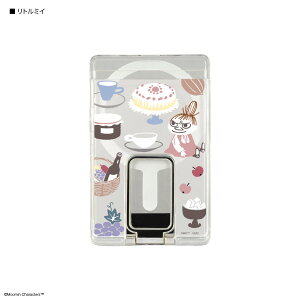 【公式】ムーミン MagSafe 対応 スタンド付き クリアカードケース カードケース カードホルダー スマホスタンド スマホアクセサリ マグセーフ リトルミイ ニョロニョロ クリア 透明 アイフォ