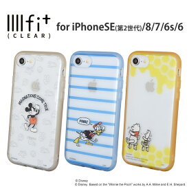 ディズニーキャラクター／IIIIfit Clear iPhoneSE(第2世代)/8/7/6s/6対応ケース