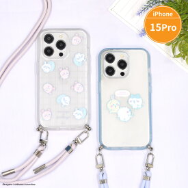 【公式】ちいかわ IIIIfit Loop iPhone15 Pro 対応 ケース カバー ストラップ付きiPhoneケース スマホ ショルダー ストラップ スマホケース ネック iphoneケース アイフォン 15 Pro iPhone15Pro ハチワレ うさぎ モモンガ 古本屋 カニ かわいい クリア