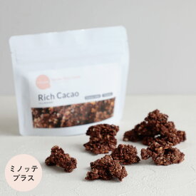 ミノッテオーツクッキー[リッチカカオ] 80g×1袋入/グルテンフリー オートミール チョコレート カカオニブ グラノーラ アーモンド ヘルシー 健康 漢方 おやつ お菓子 焼き菓子