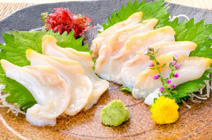 市場 送料無料 生食用ツブ貝 殻むき生冷凍のお刺身用 真つぶ貝 500g たっぷり食べるならかなりお得