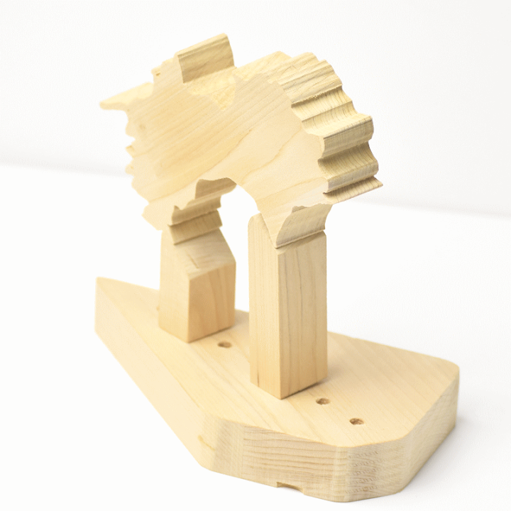 楽天市場】オブジェ 四国 地方 青森ヒバ 置物 インテリアヒバ材 無塗装