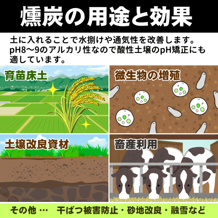 楽天市場】籾殻燻炭 籾殻くん炭 80リットル 送料無料 青森県産米籾殻燻