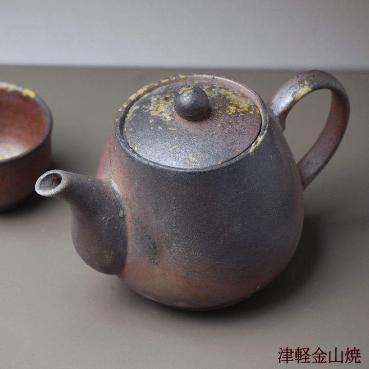 希少津軽塗り陶器製急須