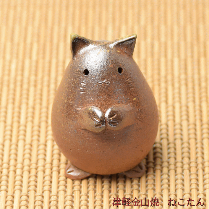 楽天市場】ねこたん ねこ ネコ 猫 高さ約7.0cm 70g置物 置き物 津軽