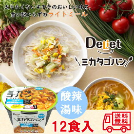 ミカタゴハン　ライトヌードル　酸辣湯味　12食セット　ダイエット　低糖質　低カロリー　こんにゃく麺　レンジ調理