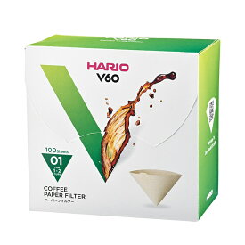 V60用ペーパーフィルターみさらし100枚箱入りVCF-01-100MK（1〜2杯用）/ハリオ（HARIO）/グルメコーヒー豆専門加藤珈琲店