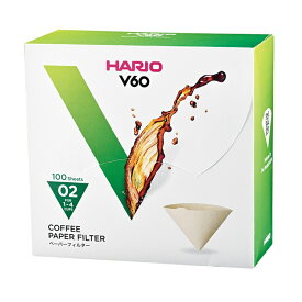 V60用ペーパーフィルターみさらし100枚箱入りVCF-02-100MK（1〜4杯用）/ハリオ（HARIO）コーヒーフィルター/アイス珈琲/アイスコーヒー/グルメコーヒー豆専門加藤珈琲店
