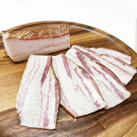 ☆イベリコ豚の熟成 バラベーコン 200g 熟成ベーコン ブロック スモーク 燻製 旨味濃厚【冷凍】 自家製 BBQ キャンプ ホットドック おつまみ お米グルメ 朝食 ベーコンエッグ カルボナーラ パンチェッタ（ギフト・お歳暮・お祝い・贈答）