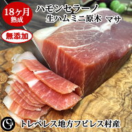 無添加 生ハム ミニ原木 ハモンセラーノ 18ヶ月熟成 ミニブロック ミニハモン（ミニ原木 マサ） スペイン…