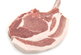 和豚もちぶた 骨付き ロース チョップ（小 約250g）骨付きステーキ【冷凍 不定貫4,400円/kgで再計算】