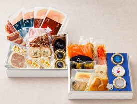 冷蔵　Euro Feeling オードブルセット2026 「Premium Box」※予約販売になります　パーティー　ディナー　クリスマス　新年会　忘年会　プレゼント　お祝い　キャビア　シーフード　オマール　あわび　トリュフ　フォアグラ　イベリコ　生ハム　肉