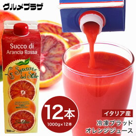 冷凍ブラッドオレンジジュース1000g×12本セット地域限定送料無料/イタリア産/モロ種/オルトジェル社