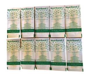 貼るサプリ (ニュートリーバンド NUTRIBAND) スリムラインパッチ 小分け10枚 (10日分)