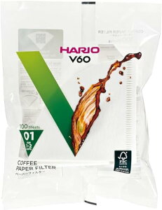 HARIO(�n���I) V60�y�[�p�[�t�B���^�[01W �z���C�g 1~2�t�p 100������ ���{�� VCF-01-100W ��������