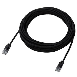 �G���R�� LAN�P�[�u�� CAT6A 7m �ܐ܂�h�~ ���b�V���P�[�u�� �u���b�N ECLD-GPAM/BK70 ��������