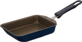 サーモス デュラブルシリーズ 玉子焼きフライパン 13cm ネイビー ガス火専用 焦げつきにくい 耐久性コーティング PFOA PFOS 送料無料