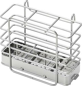 ヨシカワ 水切りラック 水切りかご 日本製 カトラリーポケット 足なし 箸 仕切りあり 12.8×6.2×高10cm 1306121 食 送料無料