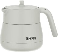 サーモス 真空断熱ティーポット ストレーナー付き 450ml ライトグレー TTE-450 LGY 送料無料