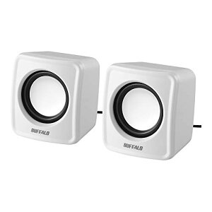 �o�b�t�@���[ BUFFALO PC�p�X�s�[�J�[ USB�d���R���p�N�g�T�C�Y �z���C�g BSSP105UWH ��������