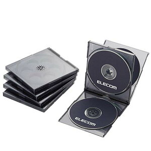 �G���R�� DVD BD CD�P�[�X �v���P�[�X �W���^�C�v 4�����[ 5���p�b�N �u���b�N CCD-JSCNQ5CBK ��������