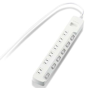 �G���R�� �d���^�b�v �ʃX�C�b�` �ȃG�l �X�C���O�v���O 6�� 2m �z���C�g T-E5A-2620WH ��������