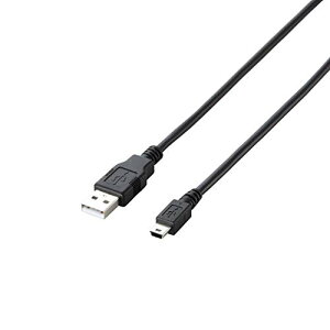 �G���R�� RoHS�w�ߏ���&���z���p�b�P�[�W �G�RUSB�P�[�u�� USB2.0 A-miniB�^�C�v 5m �u���b�N U2C-JM50 ��������