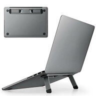 エレコム ノートPCスタンド 折りたたみ 装着式 軽量 コンパクト 13.3~15.6インチノートPC対応 アルミ 折…