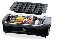 [山善] 煙の少ない 焼肉プレート XGRILL PREMIUM ワイドサイズ プレート2種 (焼肉/たこ焼き) 吸煙機能付…