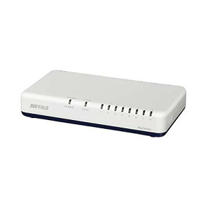 �o�b�t�@���[ BUFFALO Giga�Ή� �v���X�`�b�N➑� AC�d�� 8�|�[�g LSW6-GT-8EP/WH �z���C�g �X�C�b�`���O�n ��������