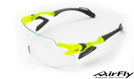 AirFly エアフライ AF-301-C31BK　NEON YELLOW MATT　調光レンズ | 度付き 度なし 度入り 度あり 乱視 伊達 メンズ レディース 本格 おしゃれ フレーム 高級