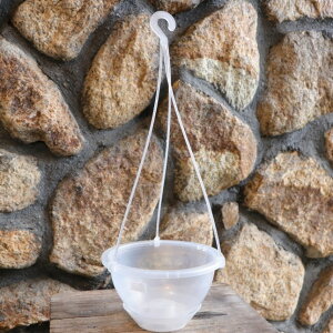 半透明 吊り鉢 ネガミエル エアー 5号(15cm) 1個販売 バラ売り NEgamieru AIR プラ鉢 植木鉢 寄せ植え 鉢植え お洒落 可愛い 観葉植物 洋らん 多肉 花 苗 初心者