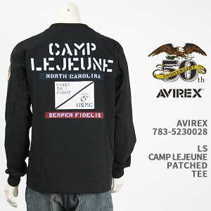 Avirex ArbNX pb`h TVc AVIREX LS PATCHED T-SHIRT CAMP LEJEUNE 783-5230028-010yKi/SOUVENIR/7835230028/T/50NLO/50thz