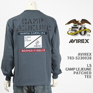 Avirex ArbNX pb`h TVc AVIREX LS PATCHED T-SHIRT CAMP LEJEUNE 783-5230028-115yKi/SOUVENIR/7835230028/T/50NLO/50thz