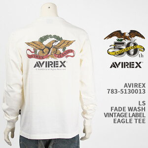 Avirex ArbNX TVc Be[WxC[O tFChEHbV AVIREX LS FADE WASH VINTAGE LABEL EAGLE TEE 783-5130013-033yKi/7835130013/T/50NLO/50thz