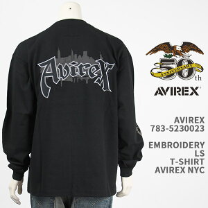 Avirex ArbNX hJ TVc AVIREX LS EMBROIDERED T-SHIRT AVIREX NYC 783-5230023-010yKi/EMB/7835230023/T/50NLO/50thz