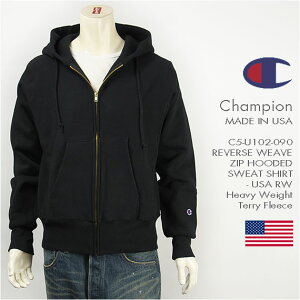 Champion `sI ChCUSA o[XEB[u tWbv XEFbgp[J[ Champion MADE IN USA REVERSE WEAVE ZIP HOODED SWEAT SHIRT C5-U102-090yčz